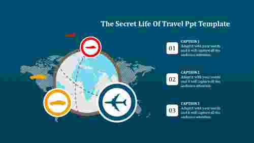travel ppt template-The Secret Life Of Travel Ppt Template